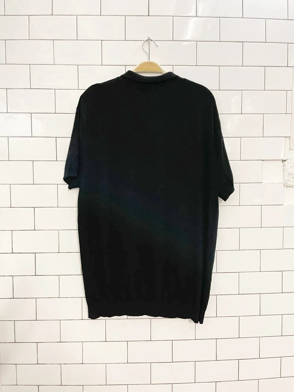 zara light knit polo shirt sold by Good Market Thrift Store product image thumbnail 3