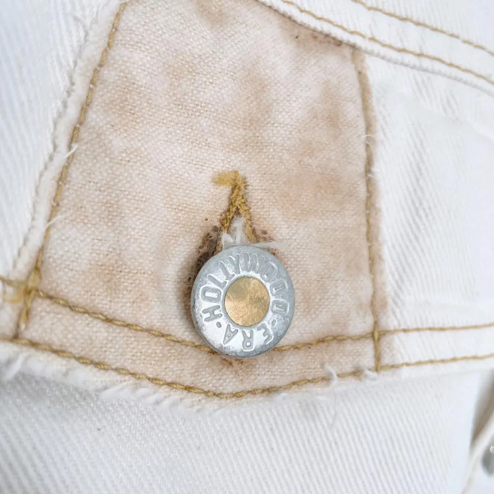 vintage 90s hollywood crop denim jacket sold by Good Market Thrift Store product image thumbnail 2