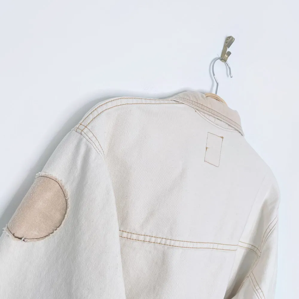 vintage 90s hollywood crop denim jacket sold by Good Market Thrift Store product image thumbnail 5