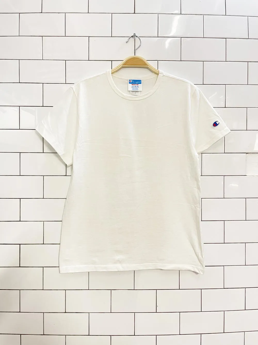 vintage 80s champion basic tee sold by Good Market Thrift Store