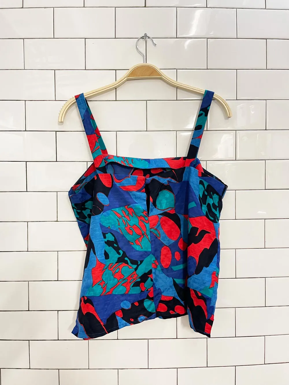 vintage 80s square tank + pleated midi skirt set sold by Good Market Thrift Store product image thumbnail 5