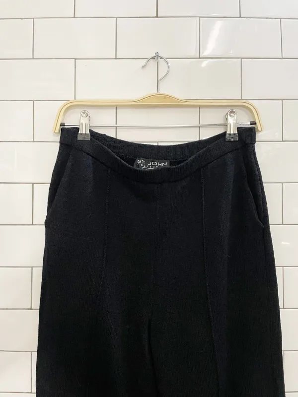 vintage st john wool-blend knit crop pant sold by Good Market Thrift Store