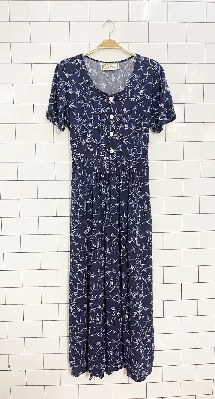 vintage 00s california girl floral tie back maxi dress sold by Good Market Thrift Store product image thumbnail 4