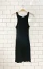 denim forum 90s rib tank dress sold by Good Market Thrift Store