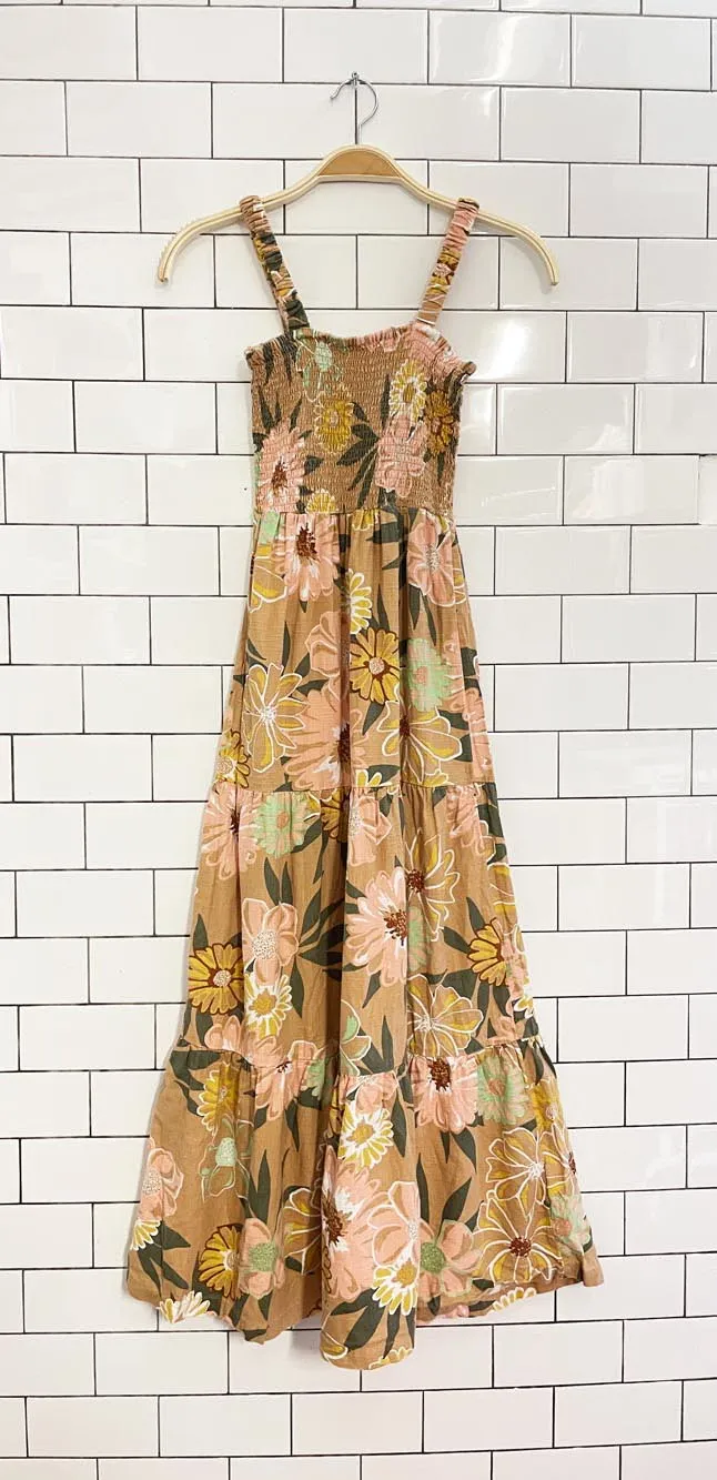 roxy sunnier shorts smocked tiered maxi dress sold by Good Market Thrift Store product image thumbnail 4