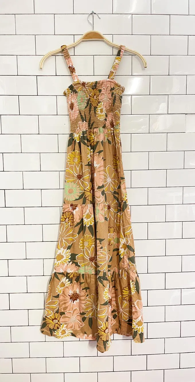 roxy sunnier shorts smocked tiered maxi dress sold by Good Market Thrift Store product image thumbnail 5