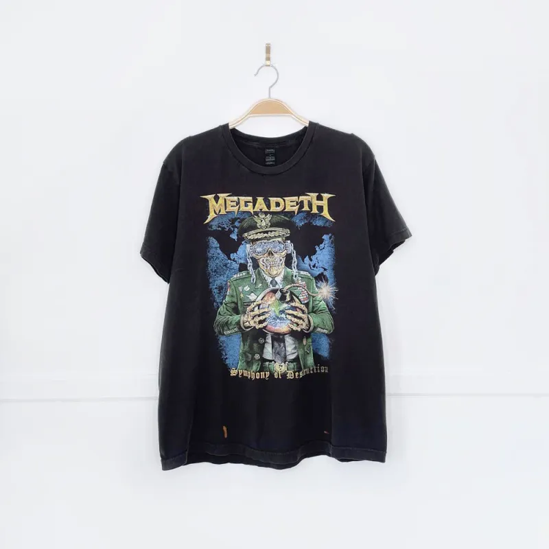 megadeath symphony of destruction metal graphic tee sold by Good Market Thrift Store