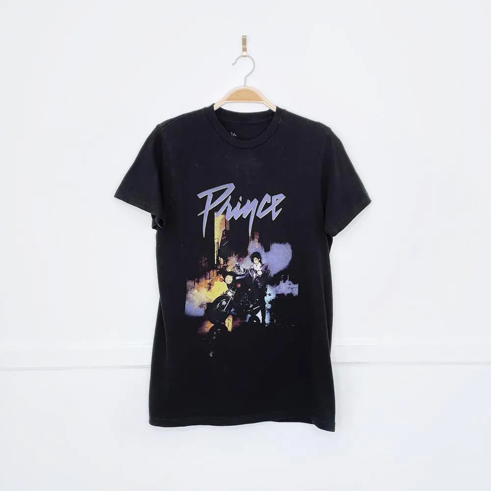 prince x bravado 2023 purple rain graphic tee sold by Good Market Thrift Store