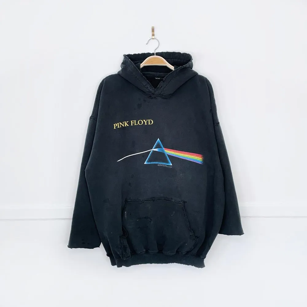 vintage 2004 pink floyd dark side of the moon distressed hoodie sold by Good Market Thrift Store