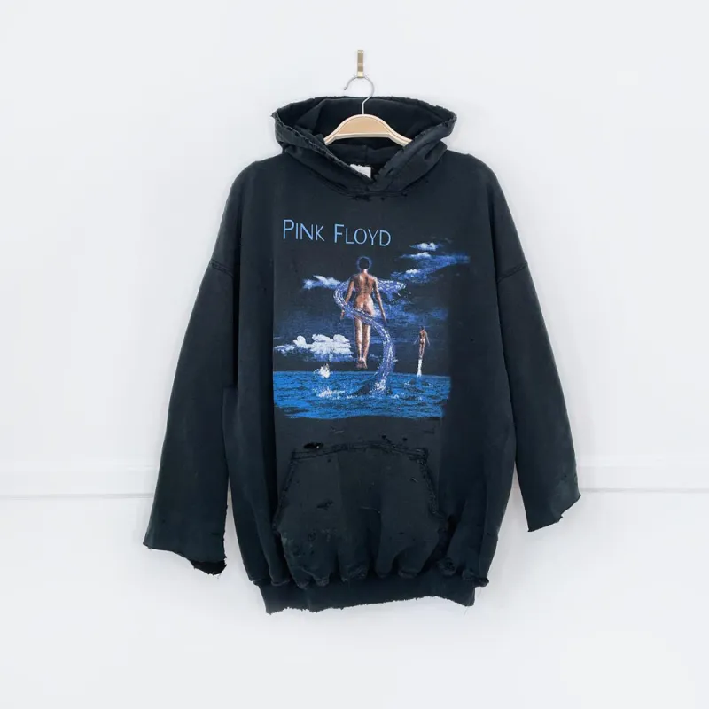 vintage 2004 pink floyd shine on you crazy diamond distressed hoodie sold by Good Market Thrift Store