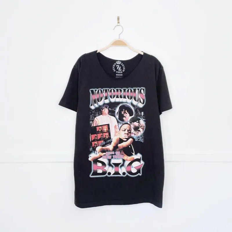 notorious BIG x 7 tees graphic tee sold by Good Market Thrift Store