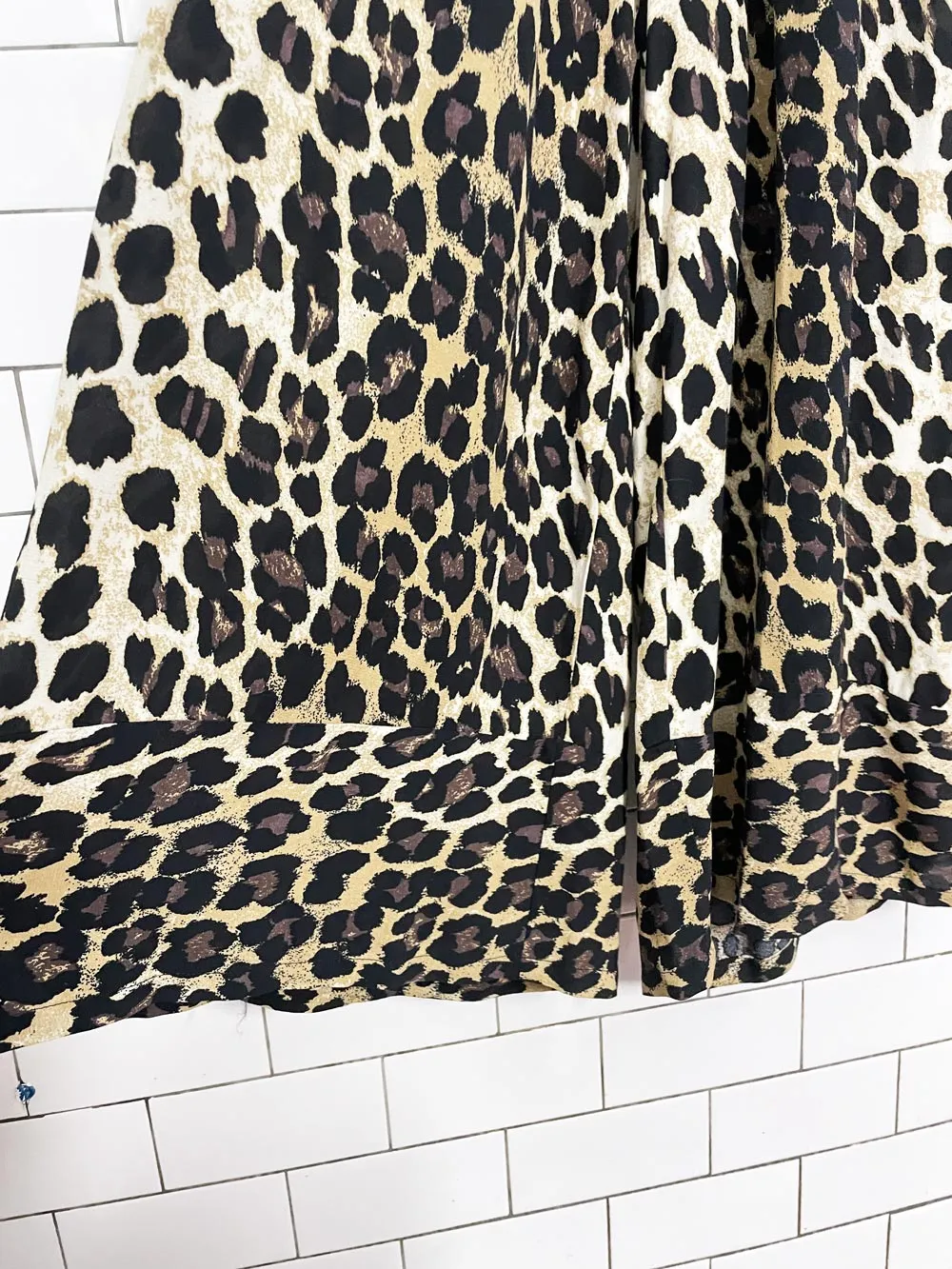 urban outfitters animal print halter wide leg jumpsuit sold by Good Market Thrift Store product image thumbnail 2