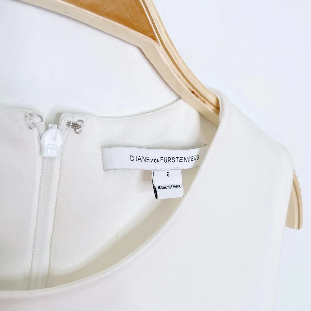 dvf sleeveless peplum hem top sold by Good Market Thrift Store product image thumbnail 5