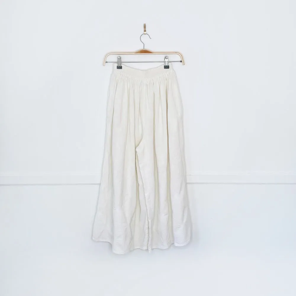 vintage rodier textured sun wide leg crop pants sold by Good Market Thrift Store product image thumbnail 4