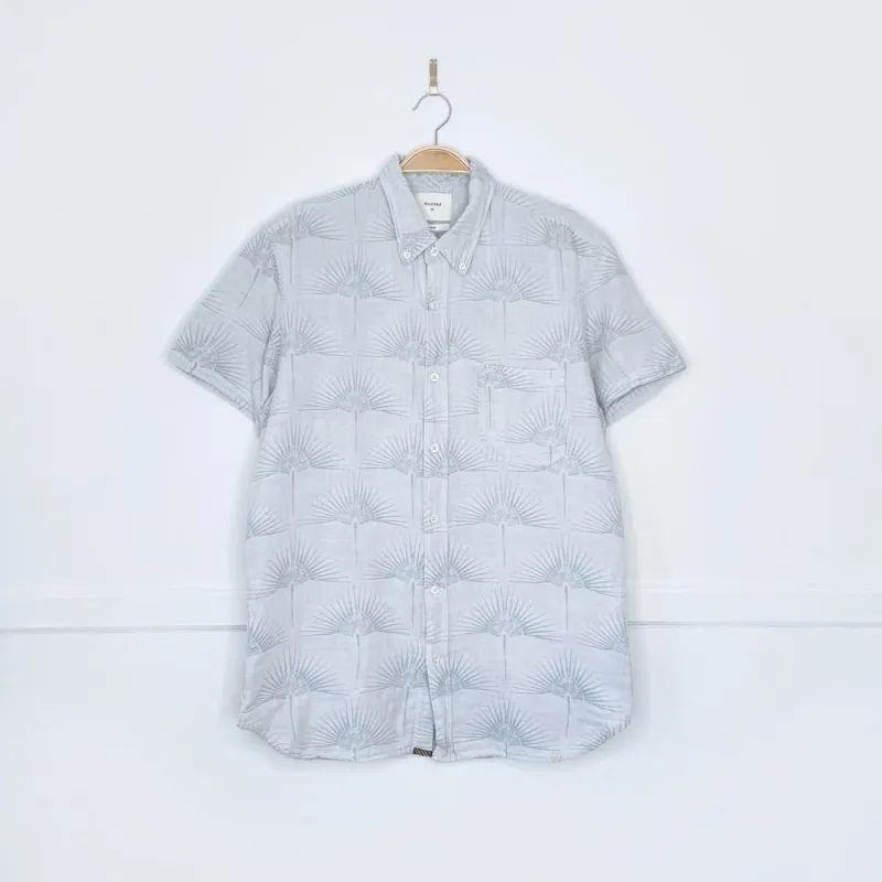 billy reid gauze cotton palm leaf shirt sold by Good Market Thrift Store