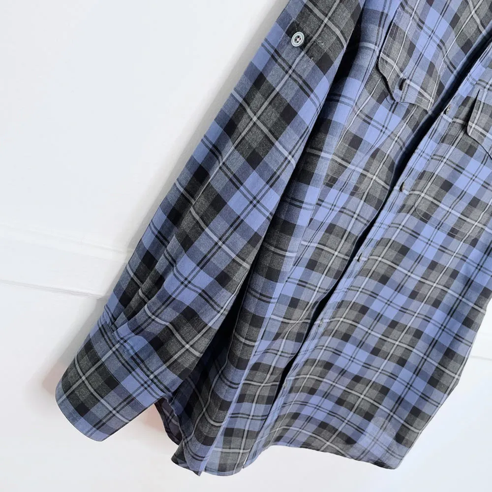 tom ford plaid epaulette utility shirt sold by Good Market Thrift Store product image thumbnail 4