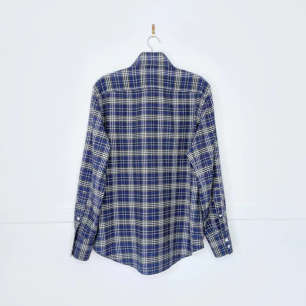 tom ford plaid epaulette utility shirt sold by Good Market Thrift Store product image thumbnail 3