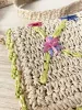 vintage straw floral crossbody bag sold by Good Market Thrift Store