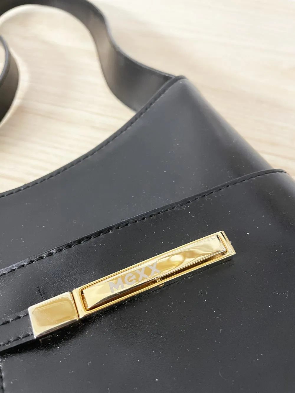 y2k mexx faux leather shoulder bag sold by Good Market Thrift Store product image thumbnail 2