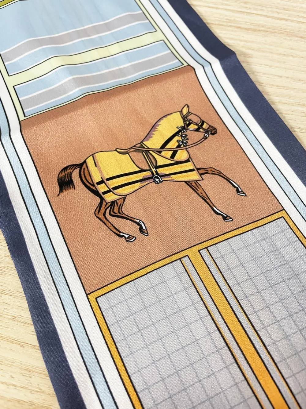 satin equestrian horse neck scarf sold by Good Market Thrift Store product image thumbnail 2