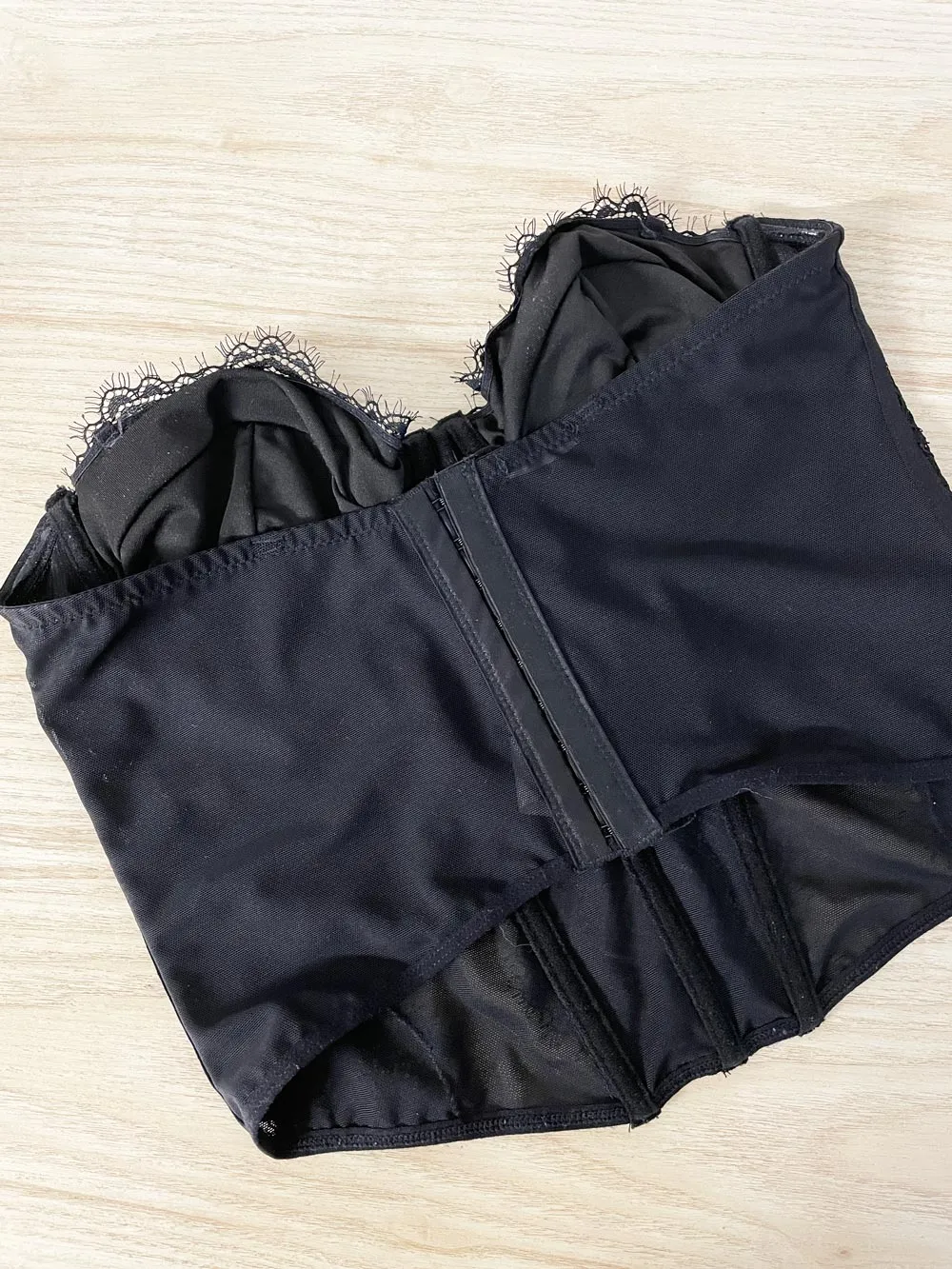 garage lace mesh corset bustier sold by Good Market Thrift Store product image thumbnail 3