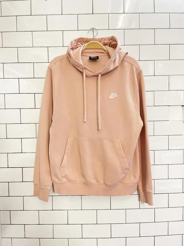 nike club peach pullover minimal hoodie sold by Good Market Thrift Store