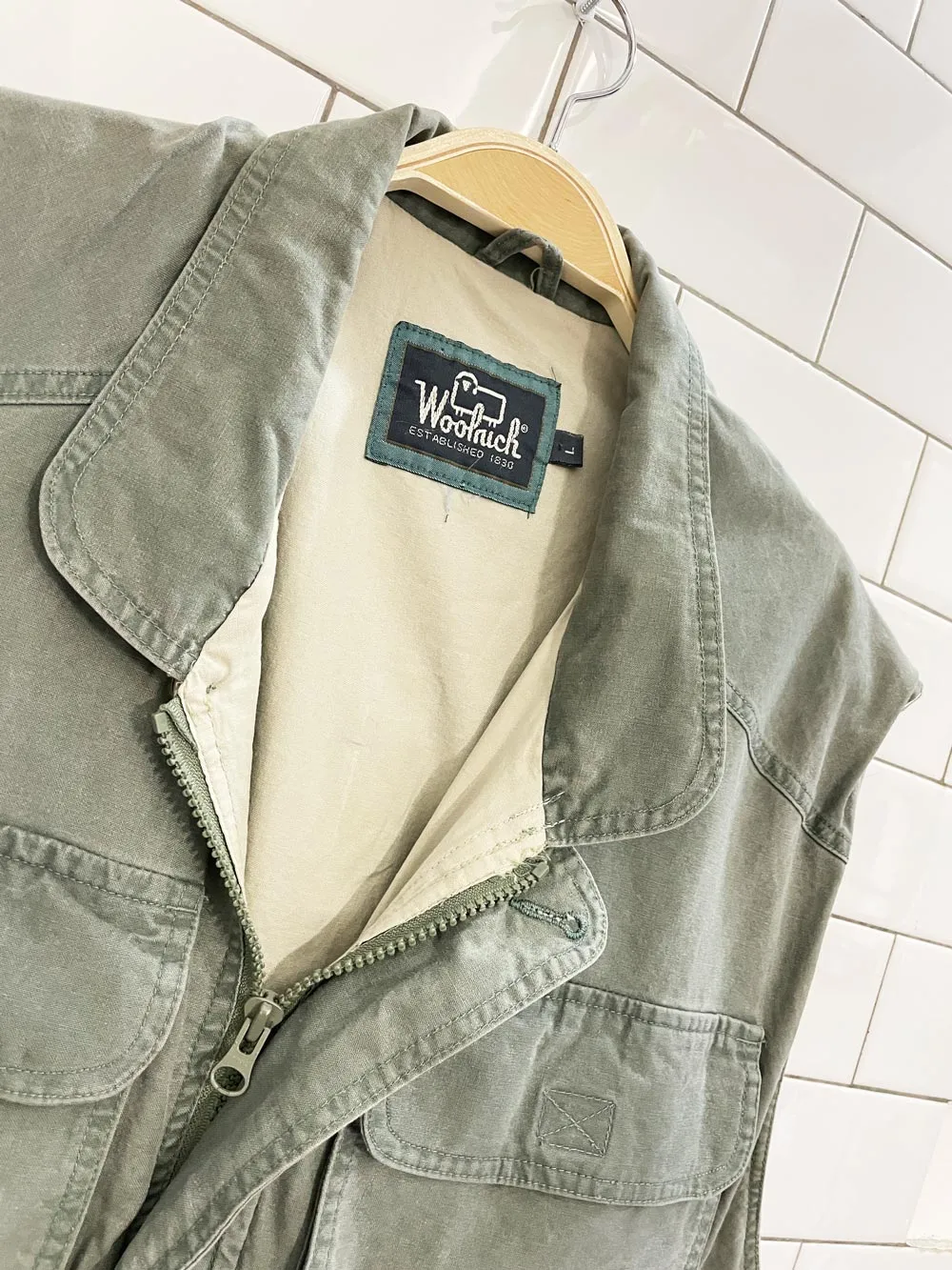 vintage woolrich utility hunting fishing vest sold by Good Market Thrift Store product image thumbnail 2