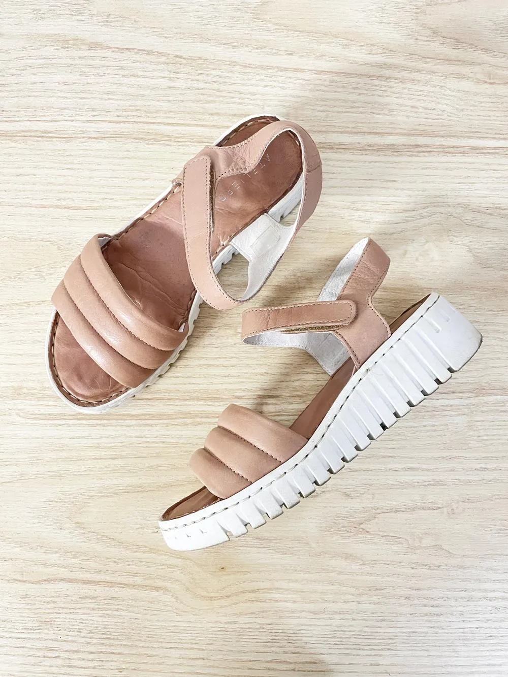 atleliers tyche leather platform sandal sold by Good Market Thrift Store