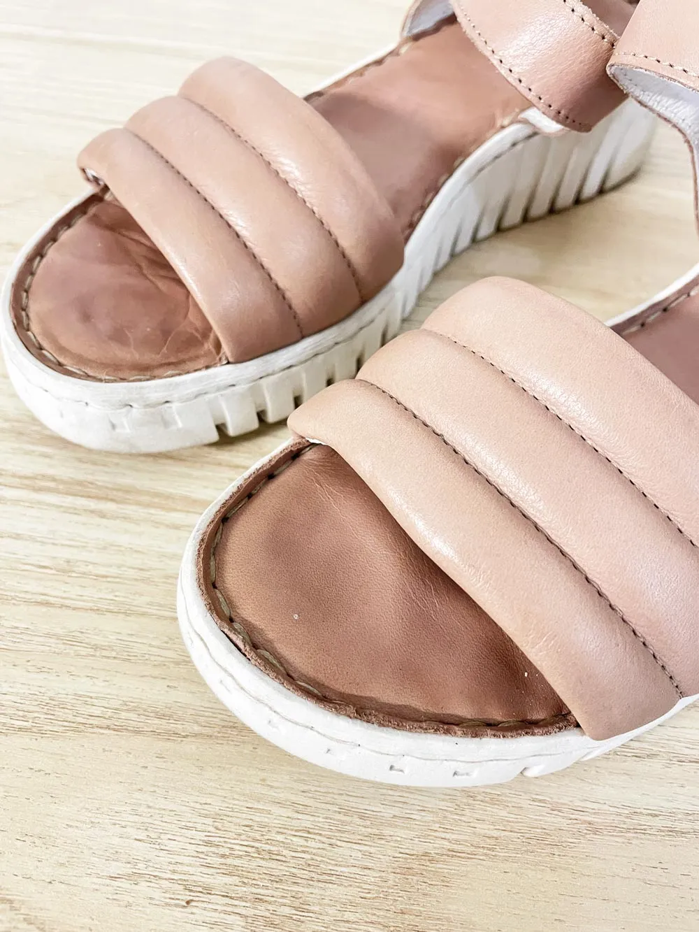 atleliers tyche leather platform sandal sold by Good Market Thrift Store product image thumbnail 3