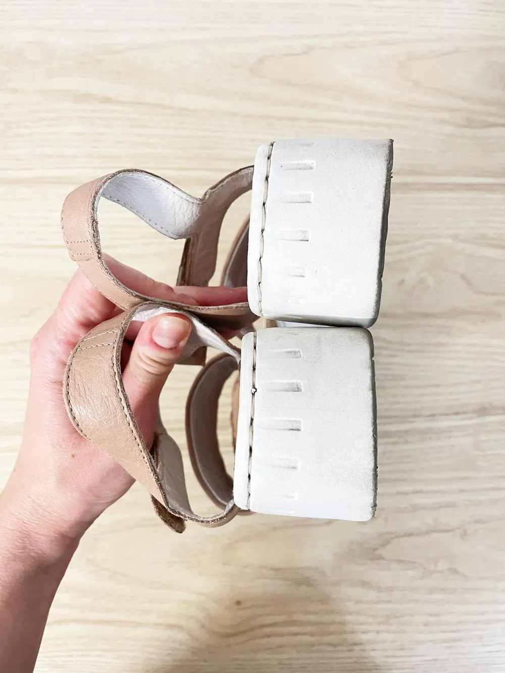 atleliers tyche leather platform sandal sold by Good Market Thrift Store product image thumbnail 5