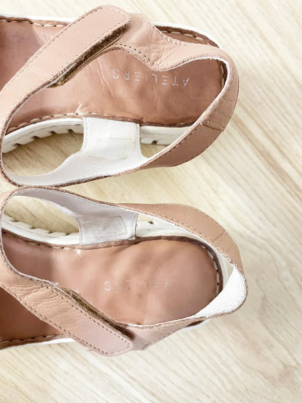 atleliers tyche leather platform sandal sold by Good Market Thrift Store product image thumbnail 4