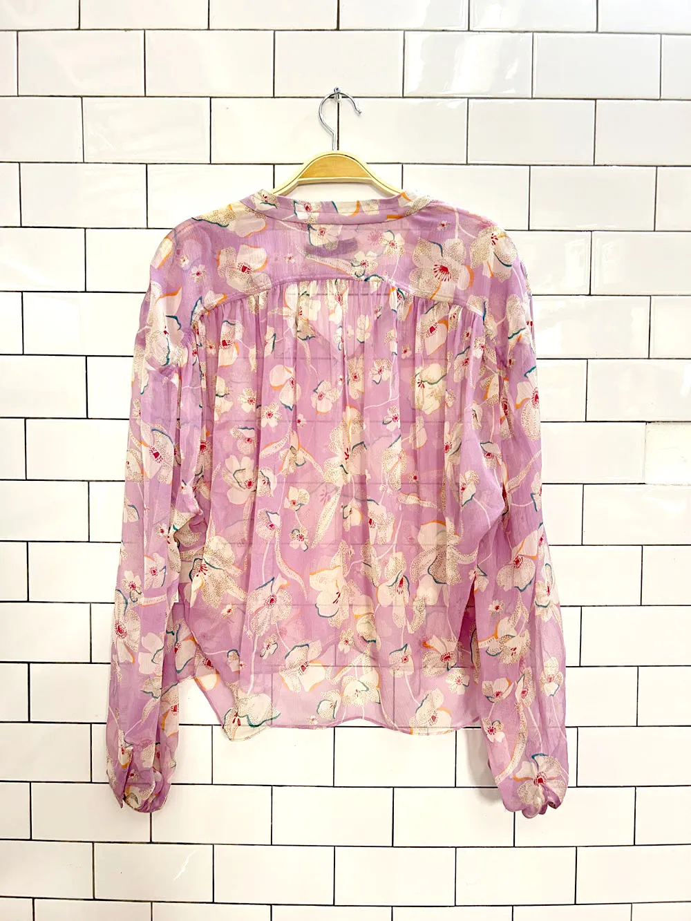 nwt joie 2024 feyanna floral silk chiffon blouse sold by Good Market Thrift Store product image thumbnail 3
