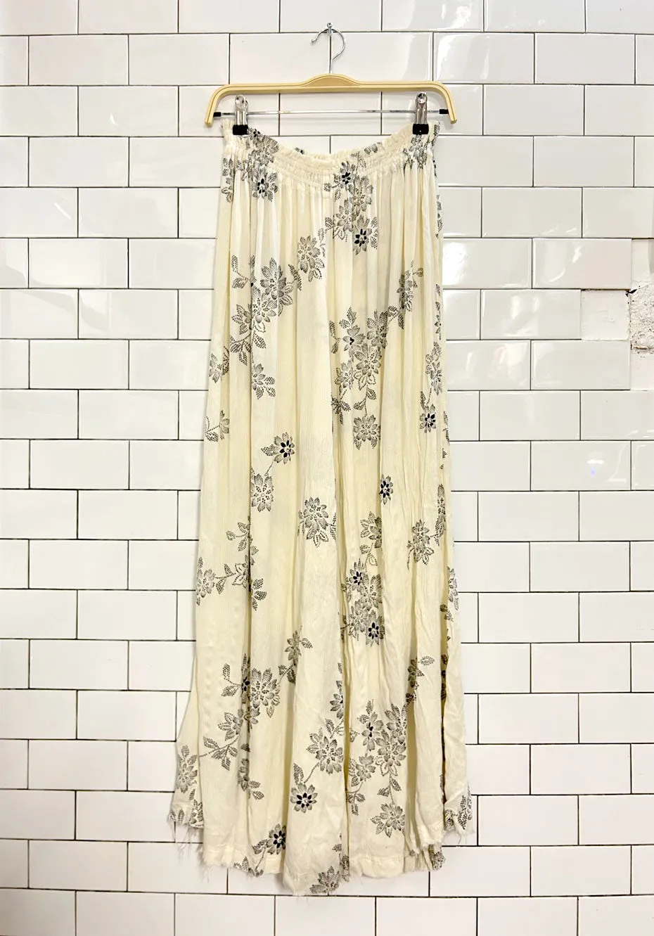 out from under boho floral wide leg pants sold by Good Market Thrift Store product image thumbnail 4