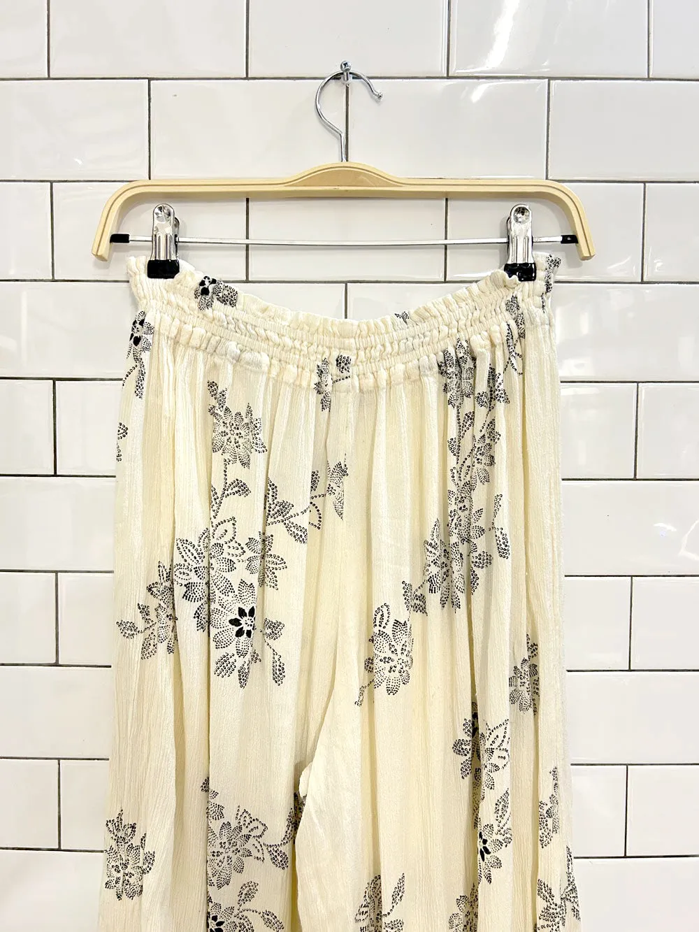 out from under boho floral wide leg pants sold by Good Market Thrift Store product image thumbnail 3