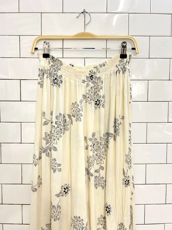 out from under boho floral wide leg pants sold by Good Market Thrift Store