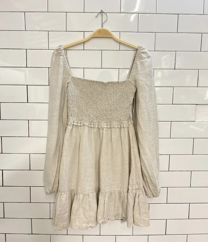 wilfred tempest linen mini dress sold by Good Market Thrift Store