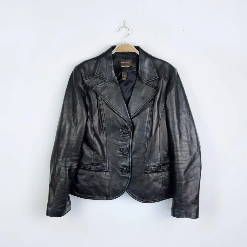 vintage 00s danier italian butter leather jacket sold by Good Market Thrift Store