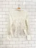 vintage 00s daniel laurent embroidered satin blouse sold by Good Market Thrift Store