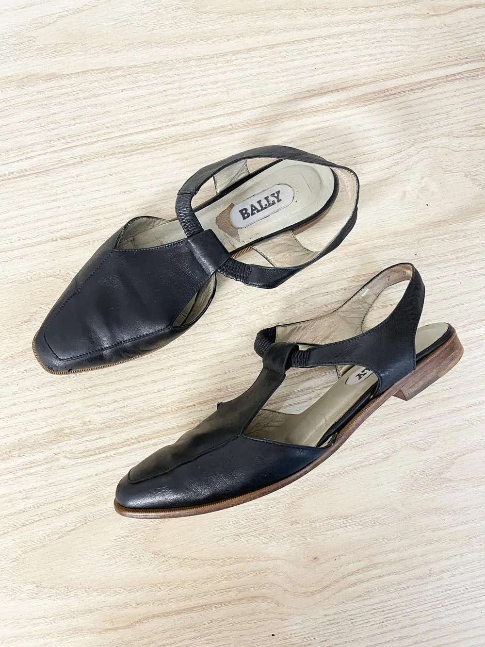 vintage bally ballroom mary jane leather shoe sold by Good Market Thrift Store product image thumbnail 5