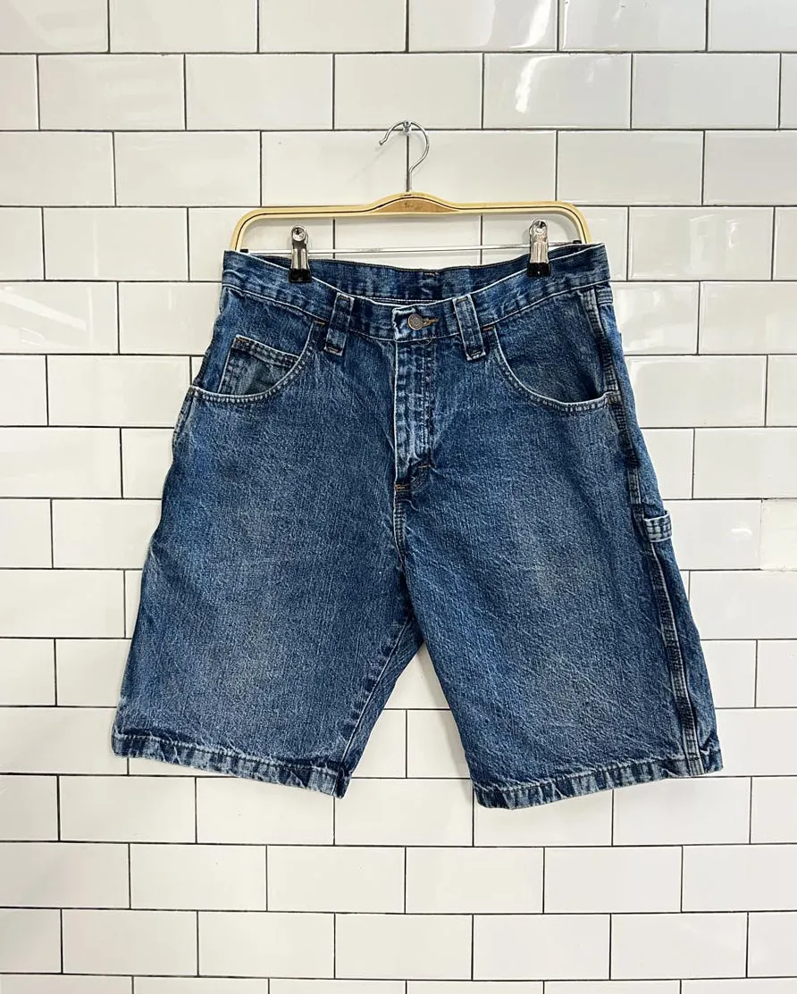 vintage 00s wrangler carpenter long denim shorts sold by Good Market Thrift Store product image thumbnail 2