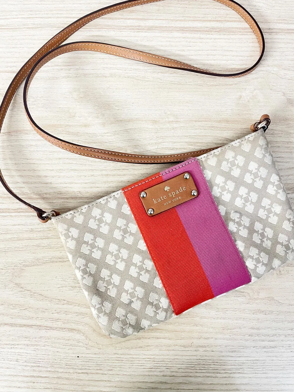 kate spade presley stripe crossbody bag sold by Good Market Thrift Store