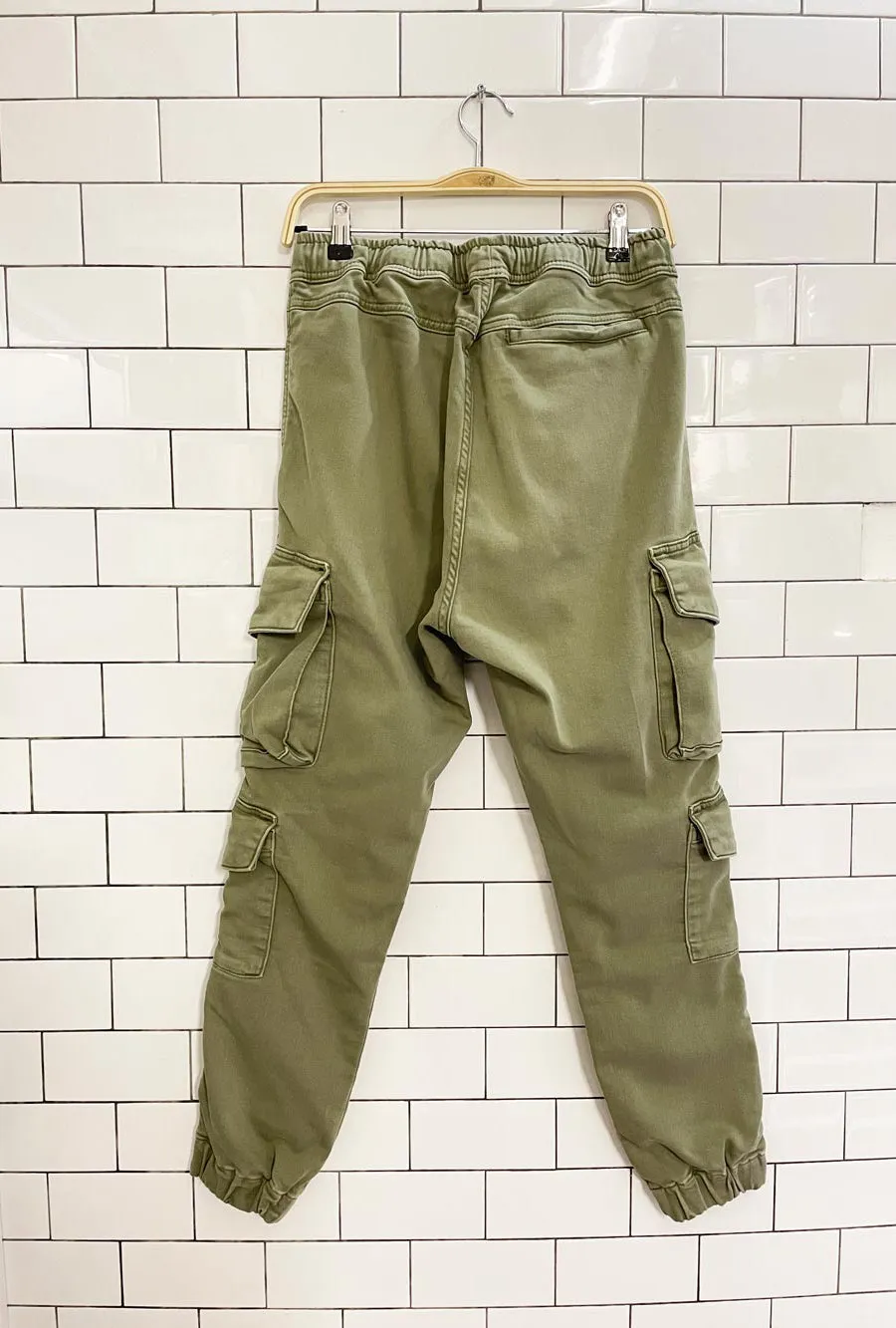 zara stretch cargo utility jogger sold by Good Market Thrift Store product image thumbnail 3