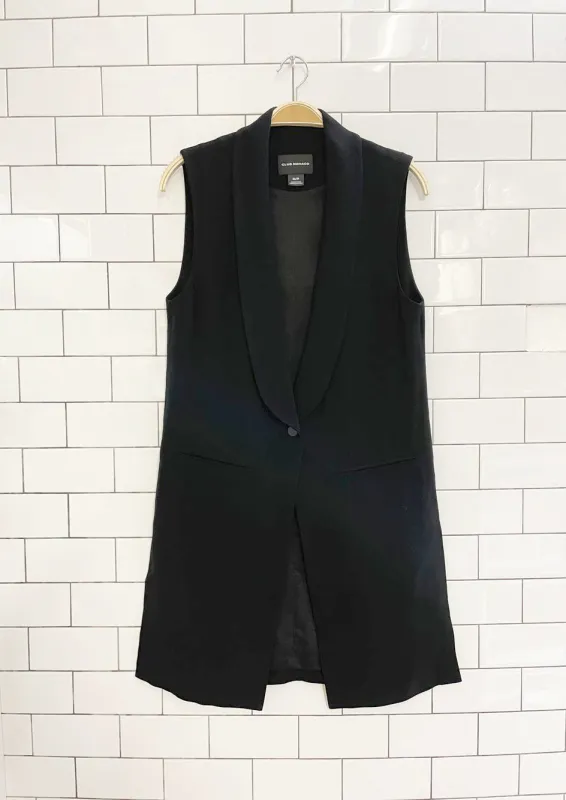 club monaco sonti long blazer vest sold by Good Market Thrift Store