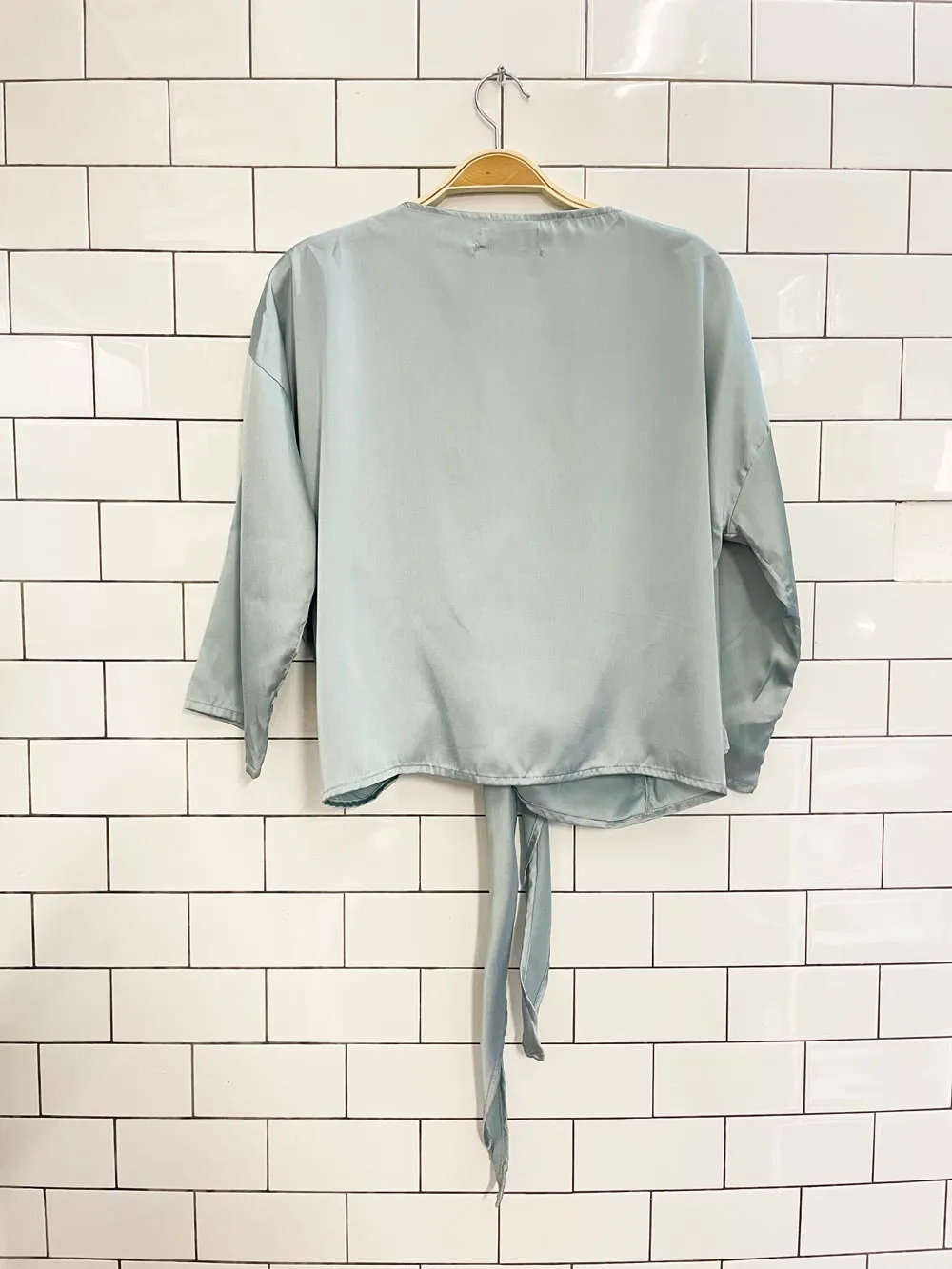 UO nicole satin wrap top sold by Good Market Thrift Store product image thumbnail 4