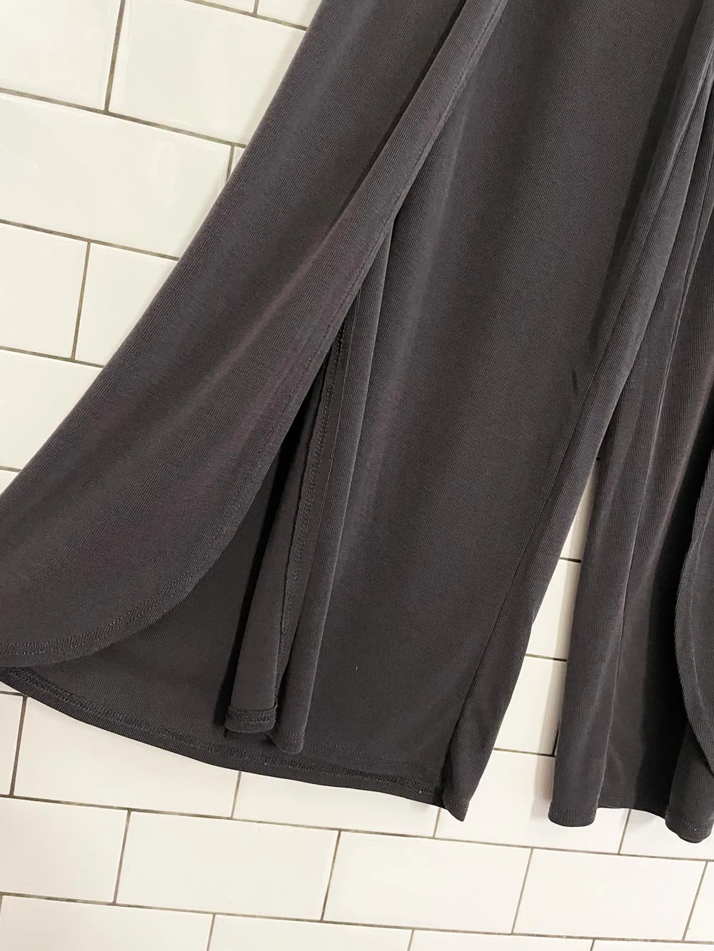 by together yogi wrap wide leg flowy pants | made in USA sold by Good Market Thrift Store product image thumbnail 3