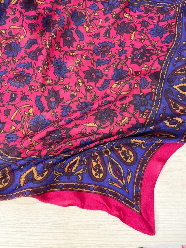 vintage woven paisley floral scarf sold by Good Market Thrift Store
