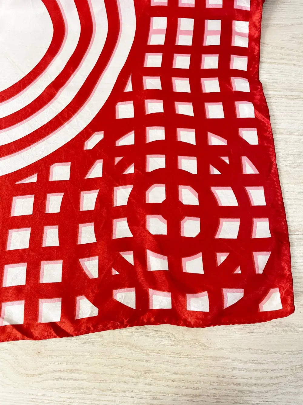 vintage st. remond satin geometric scarf sold by Good Market Thrift Store product image thumbnail 4