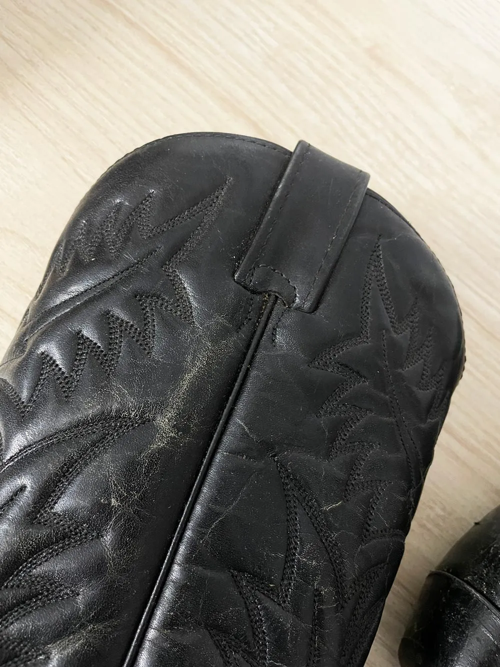 vintage goodyear welt leather cowboy boots sold by Good Market Thrift Store product image thumbnail 2