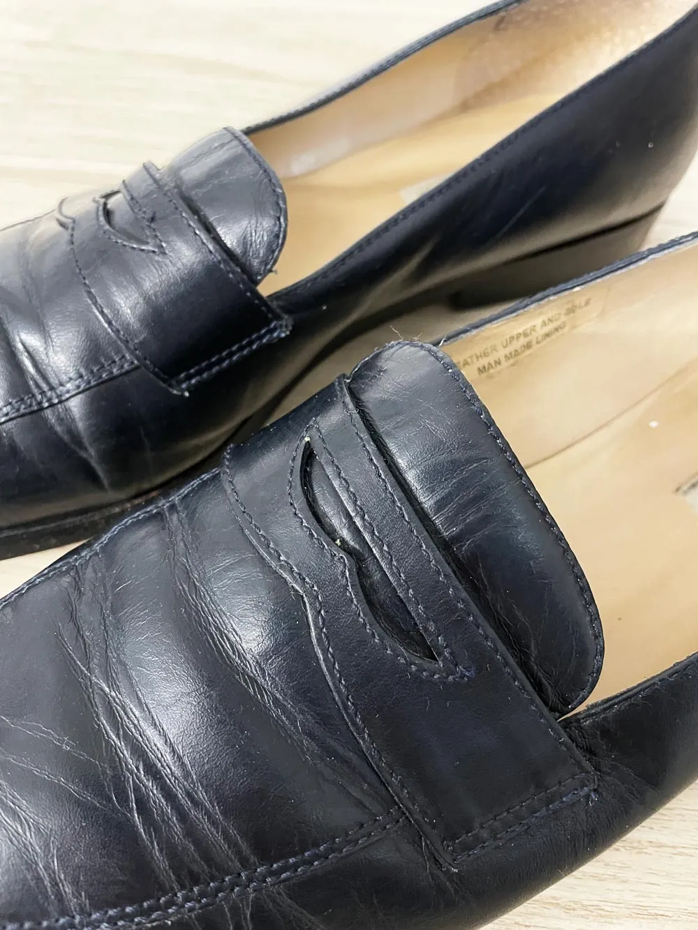 vintage ann taylor leather penny loafer | made in brazil sold by Good Market Thrift Store product image thumbnail 3