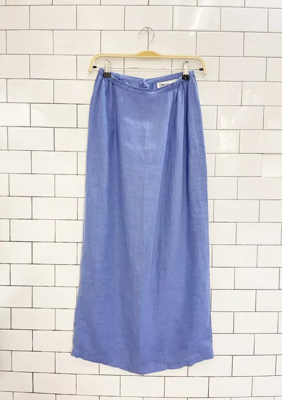 vintage 90s chico's design 100% linen maxi skirt sold by Good Market Thrift Store